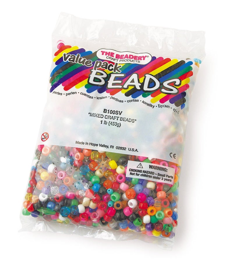 The Beadery 1-Pound Bag of Mixed Craft Beads - Image 3